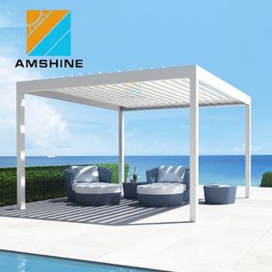 De aluminio al aire libre patio persiana motorizada techo de apertura - Product Image 3