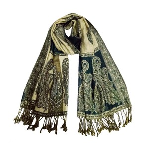 Châle en pashmina en polyester et viscose, écharpe islamique arabe, hijab, plusieurs couleurs, cappa - Product Image 6