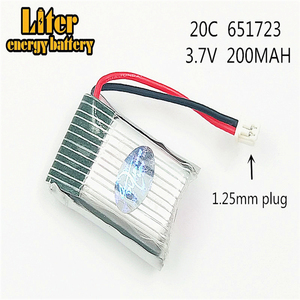 3.7 V 200 mAh 651723 Lipo pil <span class=keywords><strong>I</strong></span>çin Syma S107 S107G 1 S ı ı ı ı ı ı ı <span class=keywords><strong>I</strong></span> ı ı ı ı ı ı ı ı ı ı ı ı Li-po Pil Helikopter Parçası <span class=keywords><strong>I</strong></span>çin 3D gözlük akıllı saat spor bilezik - Product Image 2