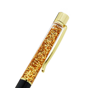 Loverly Holiday Gift DIY Crystal Flake Liquid <strong>Pen</strong> No Leak 3D Glittery Sand Motion Confetti Ballpoint <strong>Pen</strong> Floating <strong>Glitter</strong> <strong>Pens</strong> - Product Image 3