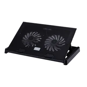 Cheap Price ABS Height Adjustable Laptop Cooler Portable Laptop Cooling Pad with 2 fans