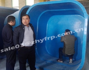 Piscines en fibre <span class=keywords><strong>de</strong></span> verre FRP d'occasion, équipement <span class=keywords><strong>de</strong></span> pisciculture en plastique Ras pour la vente - Product Image 6