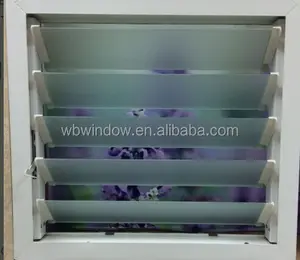 标准浴室窗口大小铝型材百叶窗窗