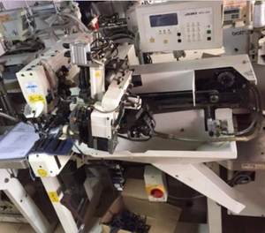 산업 재봉틀을 붙이는 사용된 좋은 상태 jukiMOL-254 자동적인 두 배 바늘 벨트 반복 - Product Image 2