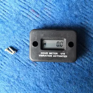 Digital LCD wireless vibration activated hour meter