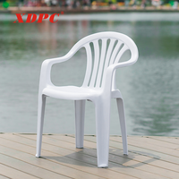 Meubles de jardin en plastique, chaises empilables, de haute qualité