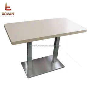 Mesa de comedor al aire libre de restaurante de comida rápida, muebles de restaurante usados