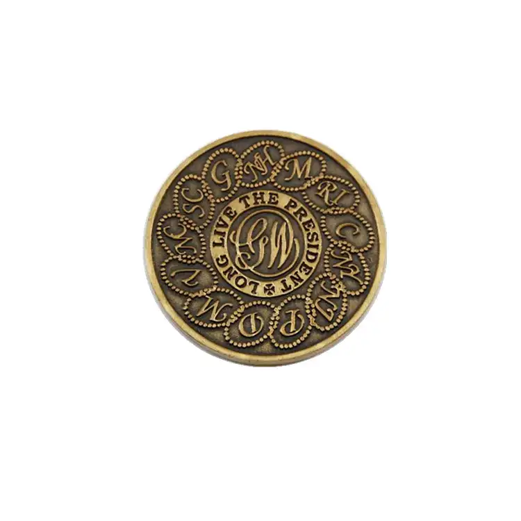 Hoge kwaliteit antieke metalen replica munt voor souvenir