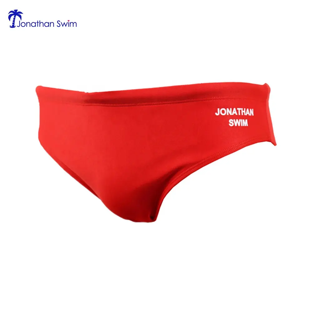 Klassische Bade bekleidung Full Cover Swim Trunk Herren Bikini Brief Boxer Trunk In Red