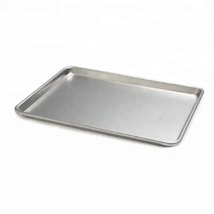 16 Gauge Full Size Aluminum Sheet Pan 18 X 26 Flat Baking Tray