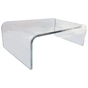 Transparenter Acryl-Schreibtisch für Laptop Kristall klarer Computer tisch Shining Counter mit Schublade