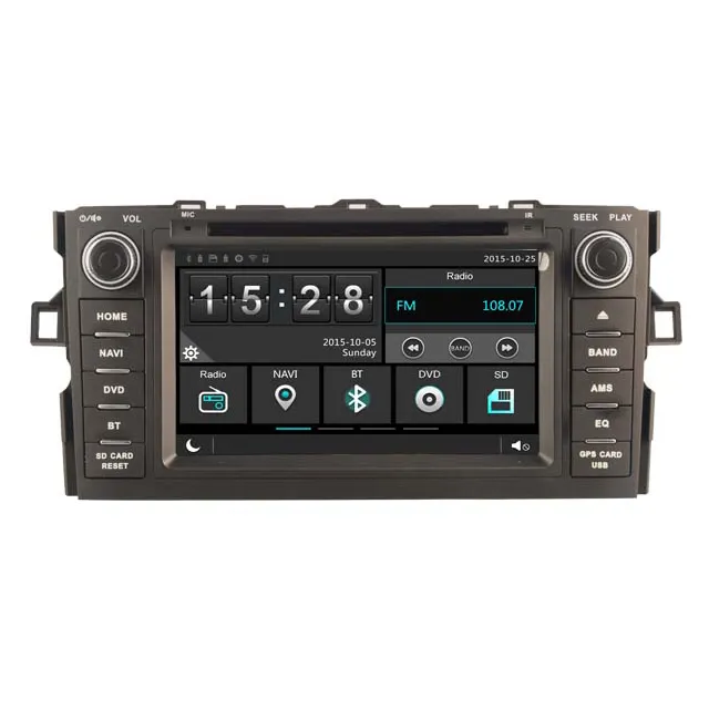 WITSON WINDOWS RADIO STEREO DVD-SPELER VOOR TOYOTA AURIS 2007 2011