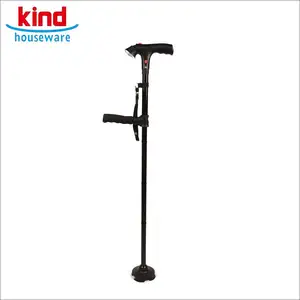 Excellent holder Black handle folding walking cane