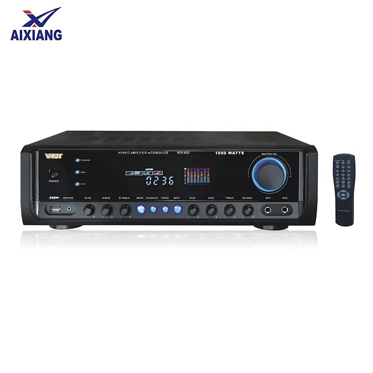 Penerima Amplifier Teater Rumah Stereo, dengan USB/MP3/AM/FM TUNER/Input BT dan SUB Fungsi Output Sinyal