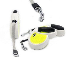 Zware Intrekbare Hondenriem Een Hand Rem Pauze Lock Met Antislip Handvat Sterke Nylon Tape lint - Product Image 4