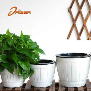 Decorazioni interni Auto Irrigazione Vaso di fiori di Plastica Impilabile Barrel Forma Carnosa Pianta Con Il Prezzo All'ingrosso - Product Image 3