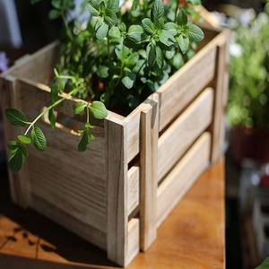 Caisse de rangement décorative en bois, lot de 3 bois naturel, parfait pour un arrangement Floral, un salon ou un mariage Vintage - Product Image 4