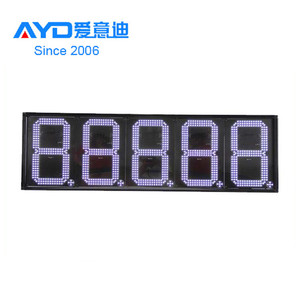 IP65 White <strong>4</strong> <strong>Digits</strong> 8888 <strong>7</strong> <strong>Segment</strong> LED <strong>Display</strong> Wireless Gas Station LED Price Sign Screen - Product Image 4