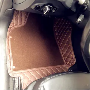 DIY design your own double layer velvet leather raw materials car luxury mat