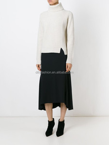 Maglione pesante invernale a coste da <span class=keywords><strong>donna</strong></span> <span class=keywords><strong>di</strong></span> Design Top Brand con collo alto - Product Image 4