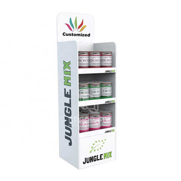 3 Tier Cardboard Stack Display - Eco-Friendly Retail Solutions