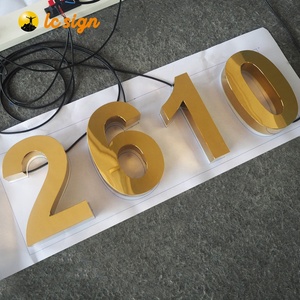 Nuovo design ha condotto la targa moderna della porta principale del numero civico per il segno del numero della porta di casa - Product Image 3