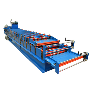 Alta calidad conveniente ppgi material <span class=keywords><strong>PI</strong></span> CR Q235 doble rodillo que forma la máquina - Product Image 1