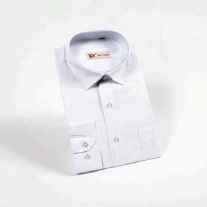 Camicia di cotone in saia di alta qualità per ufficio signore e signori manica lunga formale per la stagione primaverile - Product Image 6