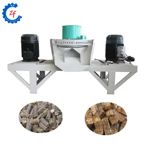 Green energy biofuel grass briquette making machine corn stalk straw briquetting extrusion machine