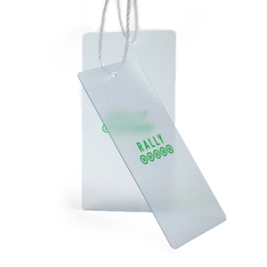 Eco- vriendelijke pp/huisdier/afgedrukt duidelijk pvc plastic kledingstuk/kleding hang tag, labels en tags, plastic klep zakken - Product Image 1