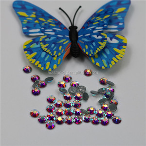 Alto nivel multi-brillo SS16 Crystal AB Hot Fix Iron <span class=keywords><strong>on</strong></span> rhinestone - Product Image 3