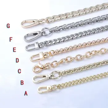 Catena a spirale in argento di alta qualità per portafogli, accessori per borse catena in metallo