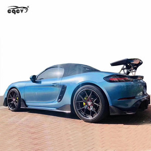 Kit de carrocería de fibra de carbono de alta calidad, estilo CQCV para <span class=keywords><strong>Porsche</strong></span> Cayman <span class=keywords><strong>boxster</strong></span> <span class=keywords><strong>718</strong></span>, parachoques delantero, faldón lateral, alerón y ala trasera - Product Image 4