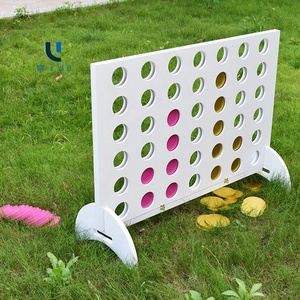 Giardino classico quattro <span class=keywords><strong>di</strong></span> fila dimensioni giganti 2/3/4 piedi <span class=keywords><strong>di</strong></span> grandi dimensioni In legno collegare 4 giochi all'aperto - Product Image 2