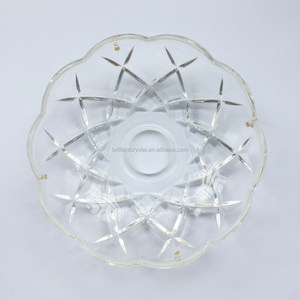 <span class=keywords><strong>Bobeche</strong></span> <span class=keywords><strong>en</strong></span> cristal pour lustre avec 4 broches dorées pour accessoires de lampe - Product Image 1