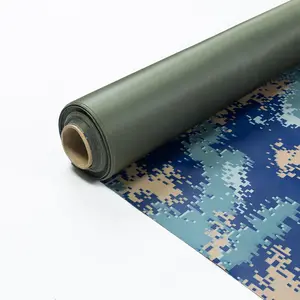 rayures bâche Suppliers-Tissu stratifié de PVC de camouflage, bâche à bande de PVC, en stock, lot pour tente et couverture