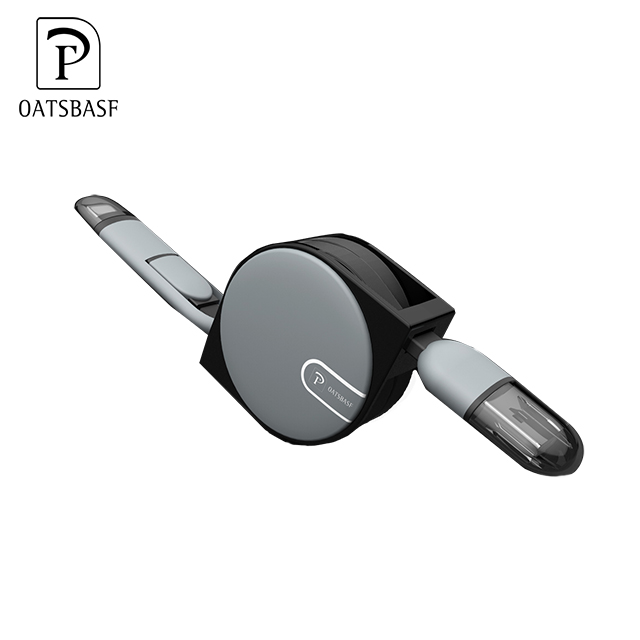 Высокое качество Выдвижной 2 в 1 USB Micro мобильный телефон зарядный кабель для iphone Android