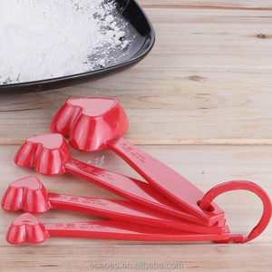 Bộ Cốc Đo Lường Hình Trái Tim Bằng Nhựa 4 Chiếc - Product Image 3