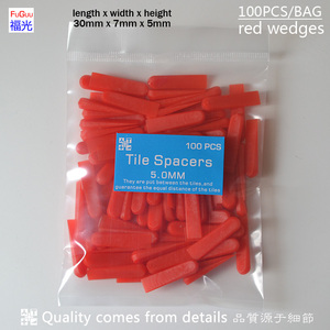 RTS- ตัวคั่นกระเบื้องสีแดง, ตัวคั่นพลาสติก, 100 ชิ้น/ถุง - Product Image 5