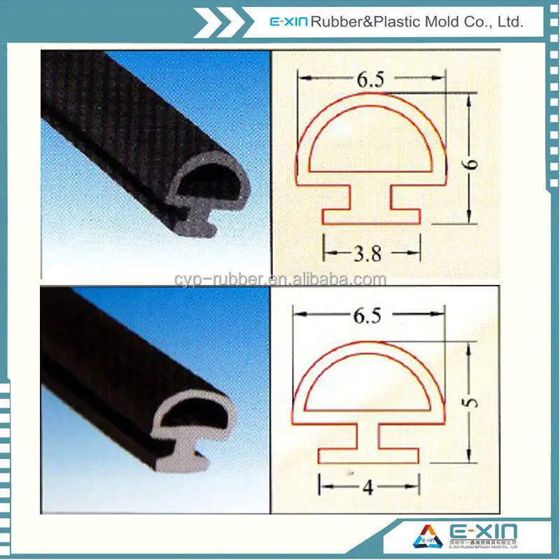 Ventana de acero y puerta / pared de cortina cristal EPDM Flexible tira del sello