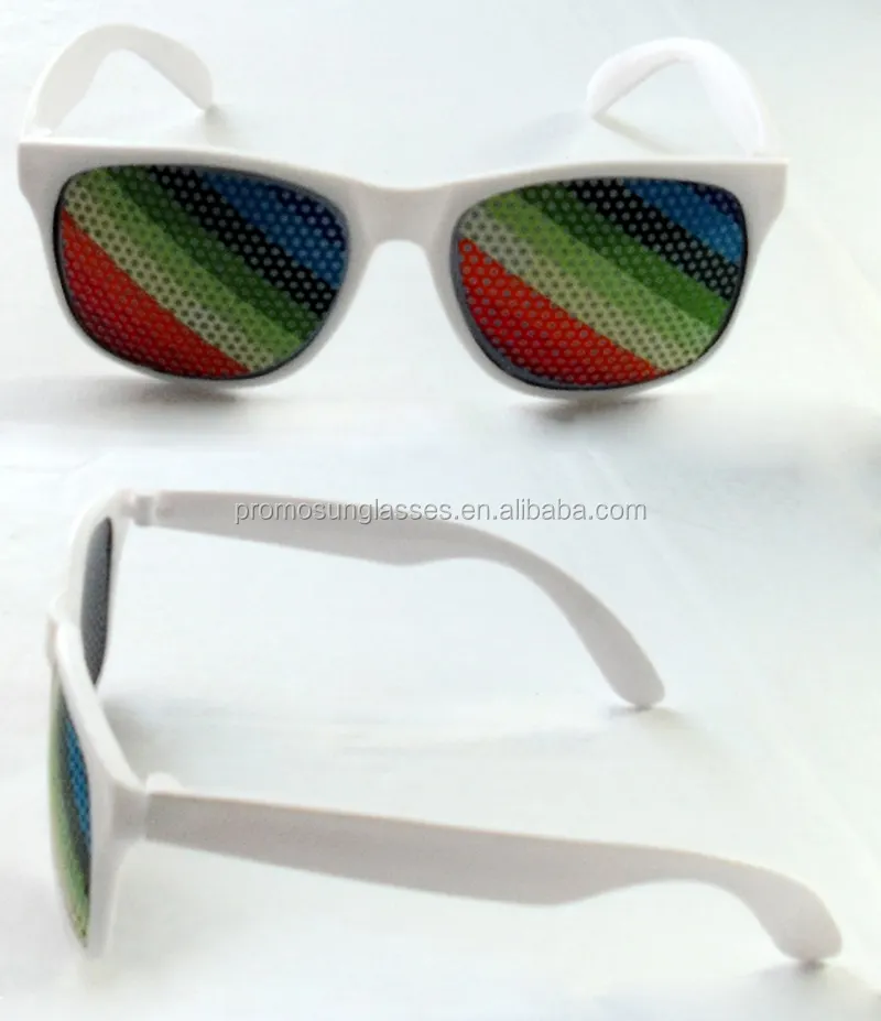 Iyi satmak yeni tip iğne deliği Sticker çılgın parti Private Label Cateye güneş gözlüğü