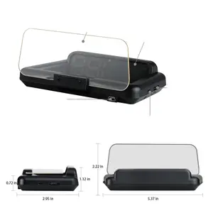 <span class=keywords><strong>Mini</strong></span> projecteur HUD OBD2, écran tête <span class=keywords><strong>haute</strong></span> pour aide à la conduite, <span class=keywords><strong>affichage</strong></span> de la vitesse, consommation de carburant - Product Image 1