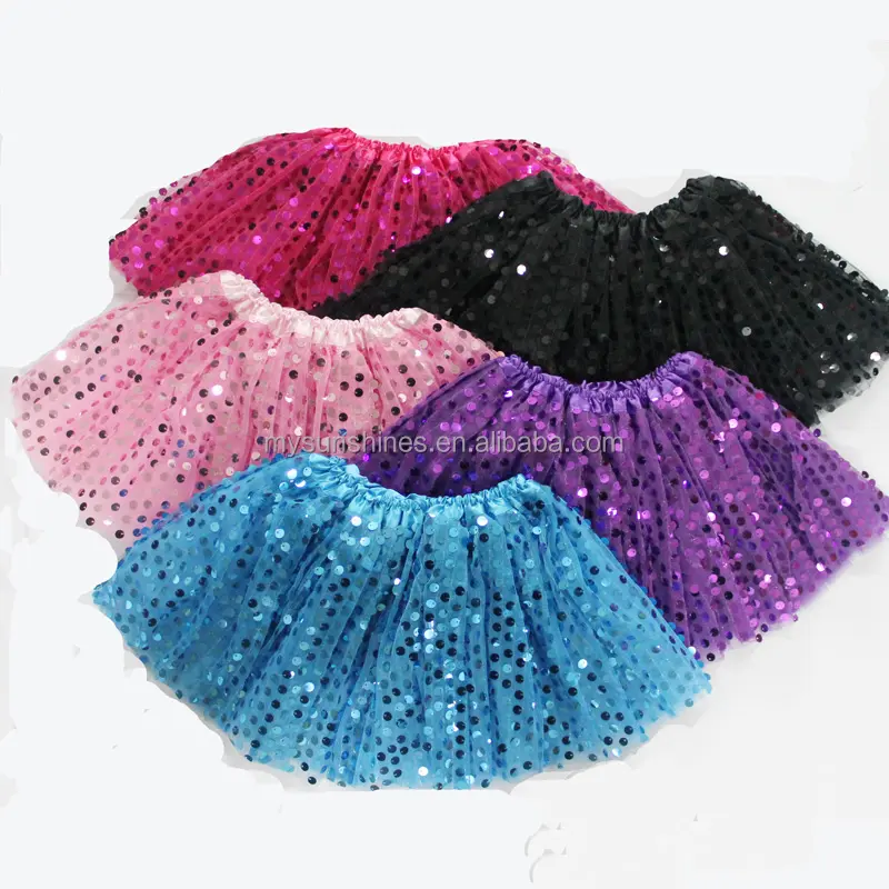 Fabriek groothandel 3 lagen baby baby kinderen grote meisje volwassen professionele ballet sequin tutu rok