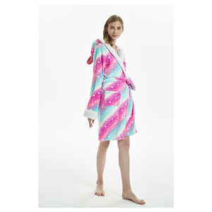 Nouveau Mode Hôtel Mince Moelleux Peignoir, Femmes Flanelle <span class=keywords><strong>Robe</strong></span> - Product Image 1
