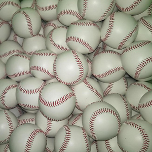 High Quality 9\" White PU Leather <strong>Baseball</strong> <strong>Ball</strong> With Custom Logo Cork Core - Product Image 5