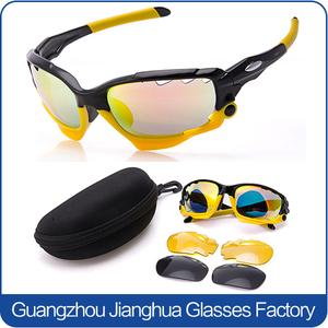 Frais mode personnalisé plastique variable 3 lentilles wrap-around lunettes de soleil - Product Image 3