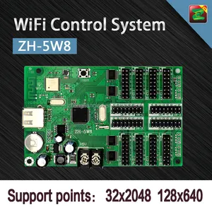 Kablosuz WIFI Kontrol Sistemi LED Ekran Denetleyicisi Kartları Destek Mesajı Göndermek için Cep Telefonu