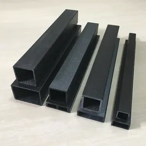 Kích thước lớn hơn graphite carbon sợi vuông hình chữ nhật ống