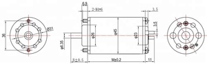 Motor Micro de CC de 12V y 3000 RPM, 45mm, con Imán Permanente y Conmutación por Escobillas, para Electrodomésticos, Actuador Lineal, Ventilador, Bidireccional y Reversible - Product Image 4