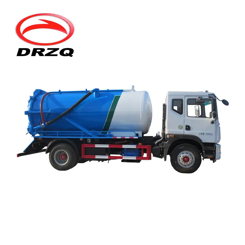 Dongfeng düşük fiyat 6000L 8000L kanalizasyon fekal sıvı atık emme pompası kamyon